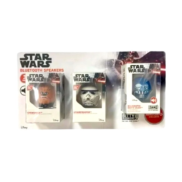 NIB Disney Star Wars Bundle 3 Bitty Boomers Speakers, Bluetooth - Picture 1 of 4